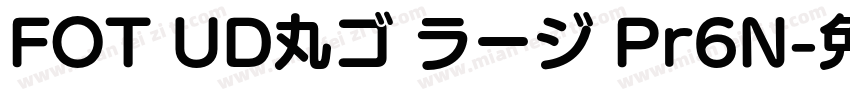 FOT UD丸ゴ ラージ Pr6N字体转换